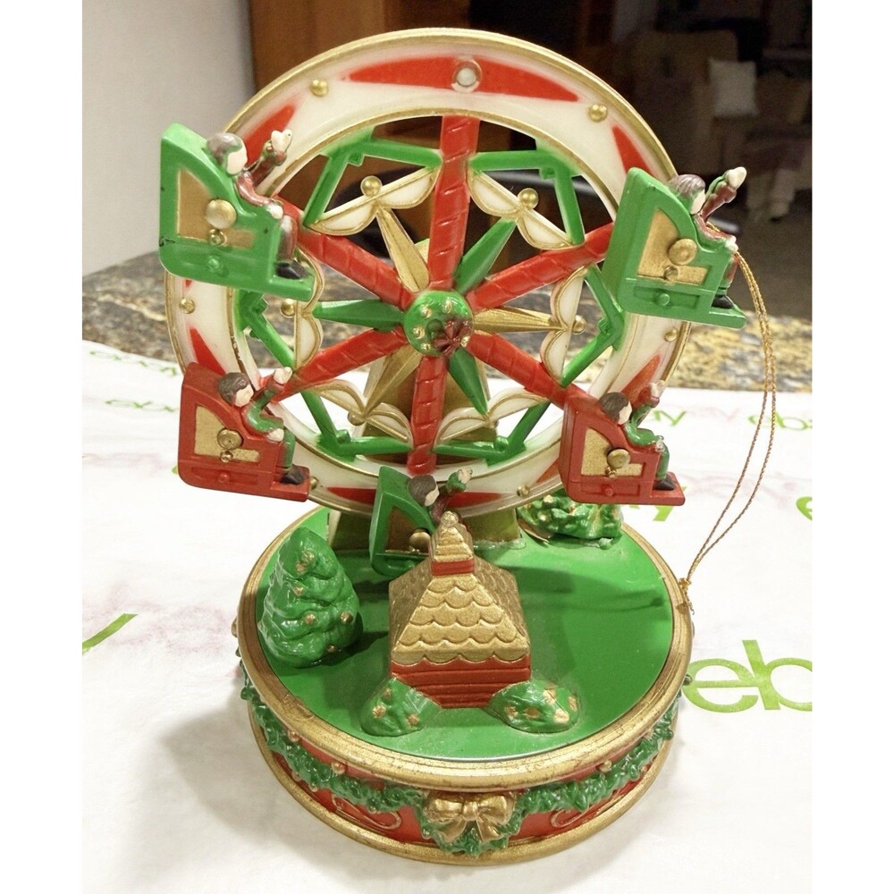 Vtg Ferris Wheel Christmas Tree Ornament The Bradford Novelty Company 90's *read
